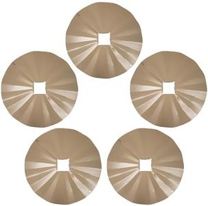 Erva Post Mounted Squirrel Baffles, Galvanized, Tan, 5 Pack