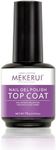 Mekerui top coat - Upgraded with new materials, it is a no-wipe top coat gel nail polish with high gloss and lasting shine for more than 30+days. It is suitable for home DIY and professional manicure.
