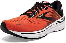 Brooks Men's Adrenaline Gts 22 Running Shoe, Orange Black White, 7 UK