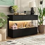 FAMAPY Glass Sideboard Credenza wit