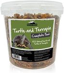 Reptile World Turtle and Terrapin Complete Food 2.5ltr Bucket (500g), Floating Blend with Pellets, Insects & Fish