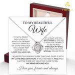 To My Wife Necklace, Soulmate Jewelry, Future Wife Necklace, To My Wife Happy Anniversary Necklace, Promise Necklace For Her, Gifts For Girlfriend Romantic, Gifts for Women Girls Valentine, Christmas,