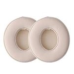 kwmobile Ear Pads Compatible with Beats Solo 2 Wireless/Solo 3 Wireless Earpads - 2x Replacement for Headphones - Beige