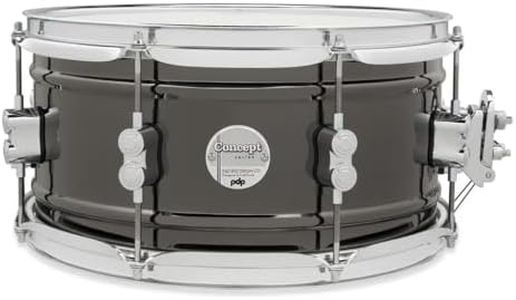 PDP Concept Series Black Nickel Over Steel Snare Drum 6.5"X13"