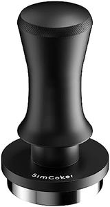 SimCoker Espresso Tamper, Barista 58mm Coffee Tamper,Spring-loaded,Stainless Steel,Flat Base