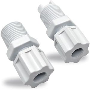 Romansk CL220 CLX220EA Chlorinator Check Valve Compression Nut Inlet Fitting Kit for Feeder 1/4" Replace Nut for CL200 CL220 Offline Pool Feeder Replacement