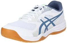 ASICS Mens Upcourt 5 White/Denim Blue Indoor Sport Shoe - 10 UK (1071A086.104)