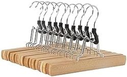 Amazon Basics Wooden Pants Hangers 