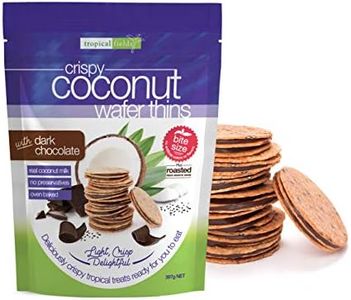 TROPICAL FIELDS Crispy Coconut Wafer Thins 397g | Shipped in Eco Friendly Packaging Crafted by Delia Creations