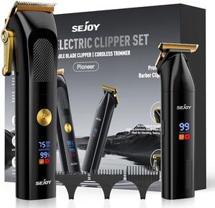 Hair Clippers for Men Professional, Cordless Clippers for Hair Cutting Clippers and Trimmers Set with LED Display Rechargeable Haircut Machine for Household, Gifts for Men