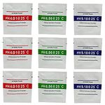 pH Meter Buffer Solution Powder for Precise and Easy for Precise pH Calibration Powder Solution?4.01pH,6.86pH and 9.18pH (Pack of 9)