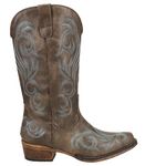 ROPER Women's Riley Western Boot, Brown, 5 UK