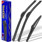 3 wipers Replacement for 2014-2021 Jeep Grand Cherokee, Windshield Wiper Blades Original Equipment Replacement - 22"/21"/11" (Set of 3) U/J HOOK