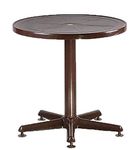 SkyGlamour Supreme Penta Round Plastic Table for Home | Office | Indoor&Outdoor Use (Color: Globus Brown; Qnt: 1 Pcs.)