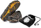 Yaktrax Walk Plus Traction Cleats for Ice and Snow, 360° Steel Coil Grip for All-Direction Traction, Flexible Cold-Resistant Upper, Easy On/Off with Heel Tab, Includes Carry Bag & Carabiner, Medium
