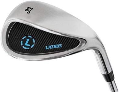 LAZRUS Premium Sand Wedge Anti Duff Thick Sole Loft Wedge Golf Club for Men & Women - Escape Bunkers and Save Strokes Around The Green - Lob Golf Wedges for Men (58 Degree, Right)