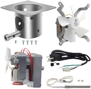 Replacement Fire Pot Hot Rod Ignitor Auger Motor Grill Induction Fan Kit Power Cord for Pit Boss Traeger Wood Pellet Grill Parts Pitboss 820 Austin XL Camp Chef Smoker Part with Screws Fuse