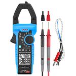 Inrush Current Meter 1000A Digital Clamp Meter AC/DC Current Volt Amp Ohm Meter Clamp on Multimeter True RMS 6000 Counts NCV VFD LOZ Measures Current Voltage Temperature Capacitance Resistance