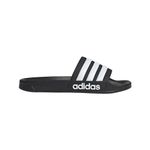 adidas Unisex-Adult Adilette Shower, Black/White/Black, 8