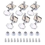 VGEBY Electric Guitar Tuning Pegs, 3R 3L Semi Closed Guitar Tuning Pegs Machine Heads Tuners String Tuning Peg for Folk Guitar Instrumentpartsandaccessories Wooden Guitar Accessories