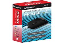 Infapower X202 Wired Optical Mouse, Black