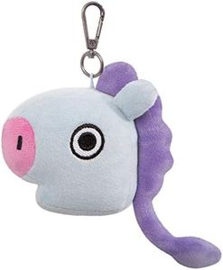 AURORA BT21 Official Merchandise, MANG Plush Key Clip, 61338, Purple