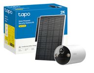 Tapo C410 KIT Solar-Powered 2K 3MP Outdoor Security Camera Kit, 2.4 GHz Wi-Fi, Wireless, 6400mAh Non-Removable Battery, IP65, Color Night Vision, Motion Detection, 2-Way Audio, Alexa &Google Assistant