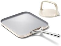 Caraway 11" Non-Stick Square Griddle Pan and 6" Grill Press Duo