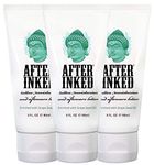 After Inked VEGAN Tattoo Aftercare Lotion Cream. Best for new Tattoos, Permanent Make Up, Micropigmentation and Laser Removal. Size: 90ml (pack of 3)