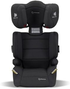 InfaSecure Vario II Go Booster Seat for 4 to 8 Years Old, Advanced Side Impact Protection, Compact Space-Saving Design, Black Fleck