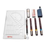 rOtring Isograph Technical Drawing Pens, Set, 3-Pen College Set (.20-70 mm)