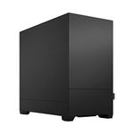 Fractal Design Pop Mini Silent Black – Solid - Bitumen side panels and sound-dampening foam - Three 120 mm Aspect 12 fans included – mATX Silent PC Case