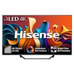 Hisense 50 Inch 4K QLED Smart TV 50A7NQTUK - Quantum Dot Colour, 4K AI Processor, Dolby Vision Atmos, Smooth Motion, Sports Mode, Vidaa OS with Freely, Youtube, Netflix and Disney+ (2024 Model)