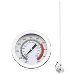 Efeng Candy Thermometer with Pot Clip & 15" Probe - Deep Fry Oil Thermometer for Frying - Meat Thermometer for Cooking,Candy Making,Hot Oil Deep Fryer Thermometer