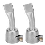 2Pcs 20mm Flat Welding Nozzle for Hot Air Heat, Hot Air Gun Welding Nozzle for PVC Plastic Sheet Soldering Accessories