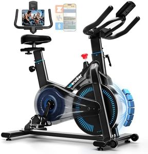 Exercise Bike App Compatible, Wenoker Spin Bike Indoor Cycling Exercise Equipment for Home Gym Use, 350lbs Weight Capacity Fitness Bike