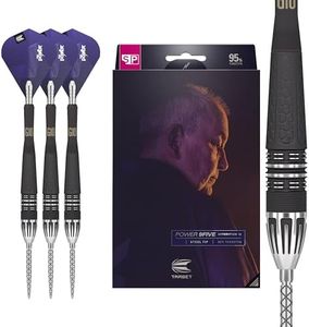 Target Darts Phil Taylor Power 9-Five Gen 10 26G 95% Tungsten Swiss Point Steel Tip Dart Set