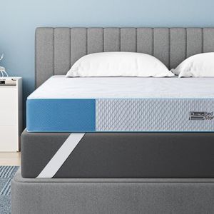 BedStory Surmatelas en gel 160 x 200 cm - Hauteur 7,6 cm - Dureté H3/H4 - En mousse froide - Pour lit à sommier tapissier, caravane, canapé-lit