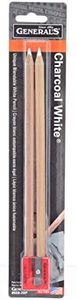 2-Pack - General Pencil 5582BP Charcoal White Pencils 2/Pkg-2B