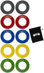 Micro Gainz Olympic Fractional Weight Plates Set, 10 Piece Olympic Weight Plates Set with Bag, Designed for Olympic Barbells for Strength Training and Micro Loading, Made in USA (Multi-Color)