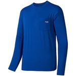 Bassdash Men’s UPF 50+ Performance Long Sleeve T-Shirt UV Sun Protection Fishing Hiking Sports Shirts