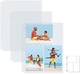 Better Office Products Photo Album Refill Sheets, 4 x 6 Inch Mixed Format, Heavyweight, Diamond Clear 3 Ring Photo Binder Page Refills, by , 150 Total Photos (25 Pack)