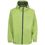 Trespass Qikpac Jacket, Leaf, L, Compact Packaway Waterproof Jacket Adult Unisex, Large, Green