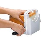 Bread Slicer, Adjustable Bread/Roast/Loaf Slicer Cutter, Sandwich Maker Toast Slicing Machine Folding and Adjustable Handed Bread Slicer with 5 Slice Thicknesses