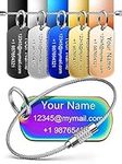 4 Pack Personalized Luggage Tags fo