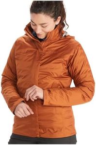 Marmot Women's Wm's PreCip Eco Jacket, Waterproof Rain Jacket, Windproof Raincoat, Breathable, Foldable Hardshell Windbreaker, Ideal for Cycling & Hiking, Copper, M