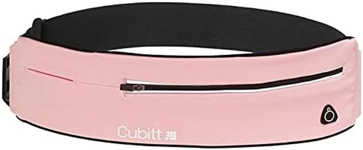 CUBITT Running Belt, Lightweigth water resistance waist pack. No bounce - Adjustable. For Men & Women. Super comfort & secure. Fit any cellphone