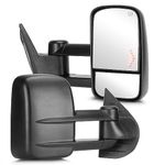 Youxmoto Towing Mirrors 2007-2013 For Chevy For GMC; Silverado Sierra 1500 2500 HD/ 3500 Suburban; 07-2014 Tahoe/Yukon Tow Mirrors; Manual Telescoping/Folding; Heated