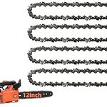4 Pack 12 Inch Chainsaw Chains 3/8 