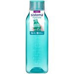 Sistema Square Sports Water Bottle | 725 ml | Leakproof Kids Water Bottle | BPA-Free | Assorted Colours (Not Selectable) | 1 Count